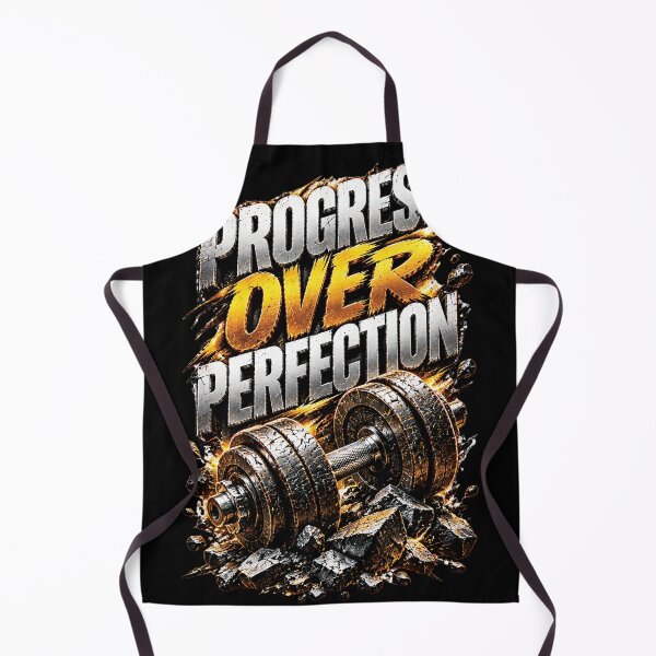 Item preview, Progress Over Perfection | Gym Motivation Workout Design designed and sold by M. Mamdouh Artworks.
