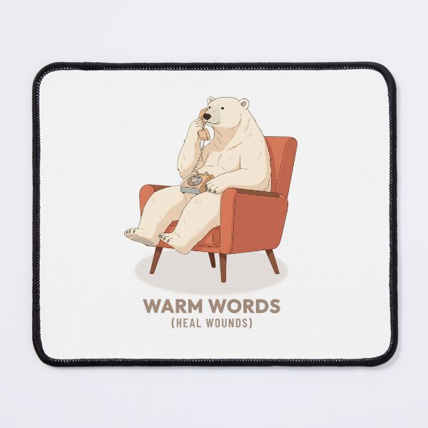 Item preview, Polar Bear Calling on Antique Telephone Vintage Aesthetic designed and sold by COZY VINTAGE animal.