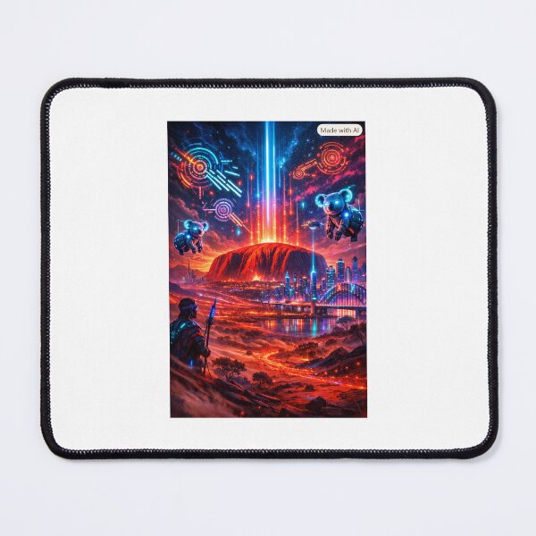 Item preview, Cyberpunk Australia — Neon Outback Nexus designed and sold by synthesisnft.
