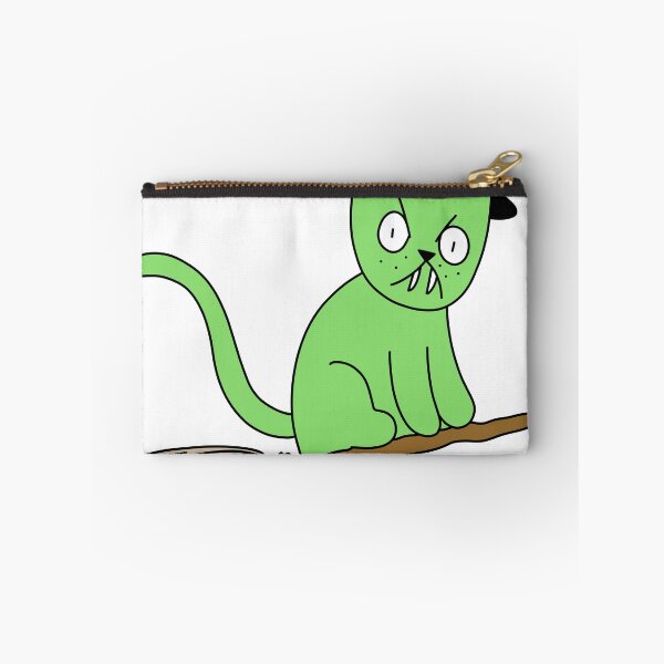 Item preview, Mean Cat Broomstick Witch - green designed and sold by motherbrainart.