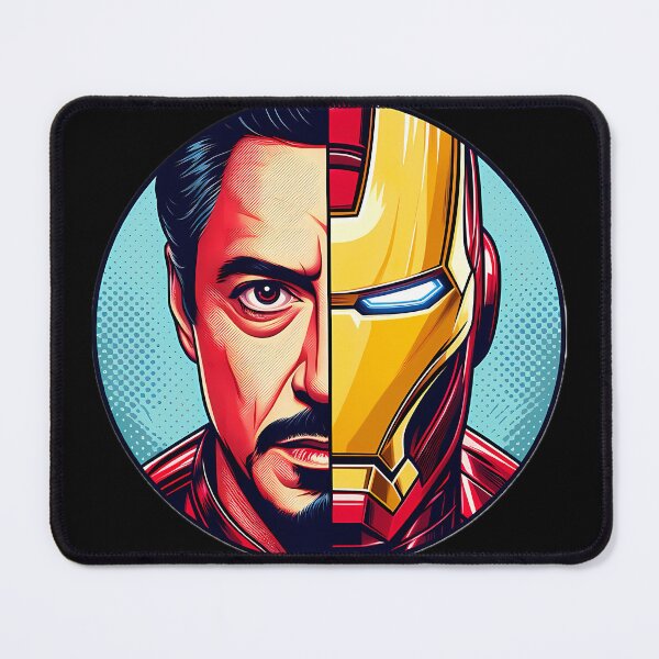 Item preview, Man And Machine - Tony Stark And Iron Man Fusion In Comic Art designed and sold by mightygarhem7.
