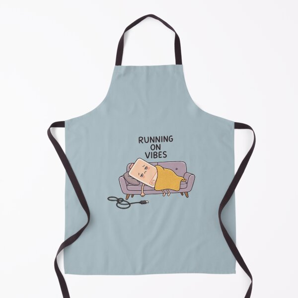 Item preview, Running on Vibes | Cute Low Battery Humor designed and sold by MrDev.