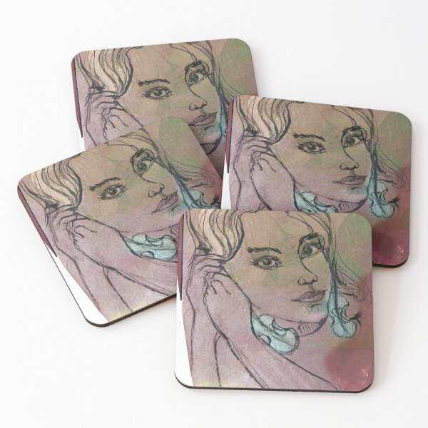 Item preview, beautiful woman in earrings designed and sold by BarbarBC.