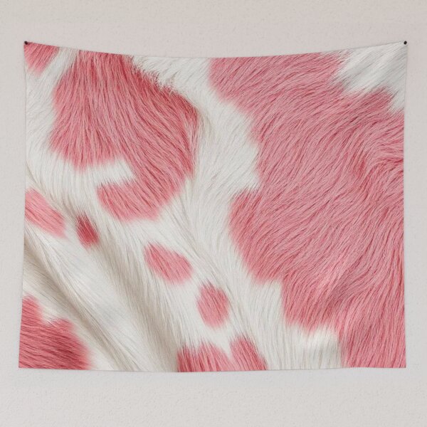 Item preview, Pink Cow Print Faux Fur Texture – Cute Animal Pattern Design designed and sold by EatPrayLive.