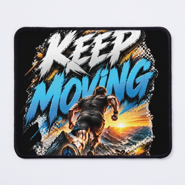 Item preview, Keep Moving Forward | Running Motivation Athlete Design designed and sold by M. Mamdouh Artworks.