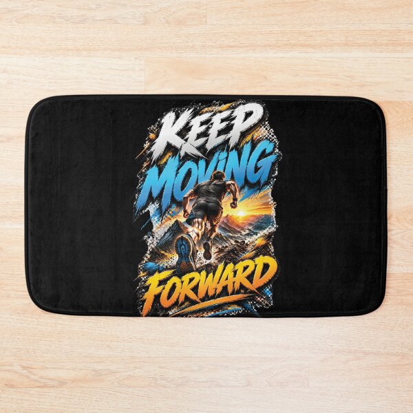 Item preview, Keep Moving Forward | Running Motivation Athlete Design designed and sold by M. Mamdouh Artworks.