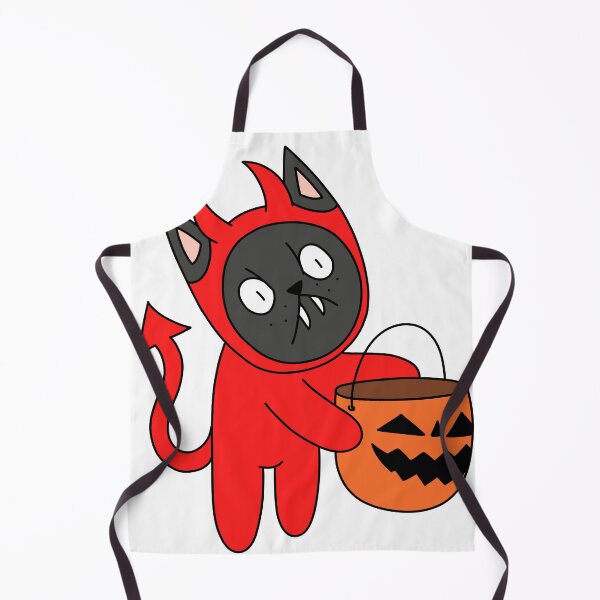 Item preview, trick or treat mean cat - black designed and sold by motherbrainart.