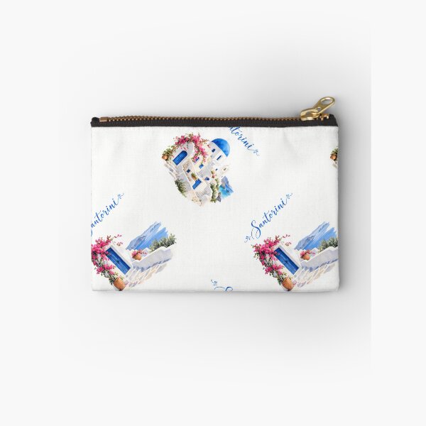 Item preview, Santorini Allover – Watercolor Greek Island Pattern designed and sold by BLUEFOX05.