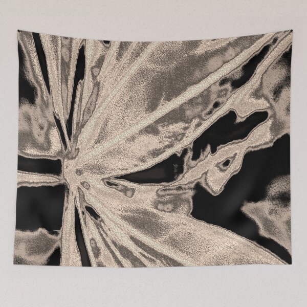 Item preview, White Gold Lupine Leaf – Elegant Botanical Art designed and sold by SulkaCreative.