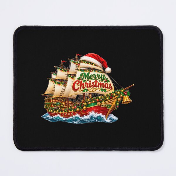 Item preview, Christmas Sailing Ship with Bells designed and sold by annenambiro.