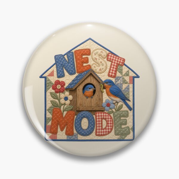 Item preview, Eastern Bluebird Nest Mode Cozy Quilt Nest Box Bird Mom Gift designed and sold by shifumart.