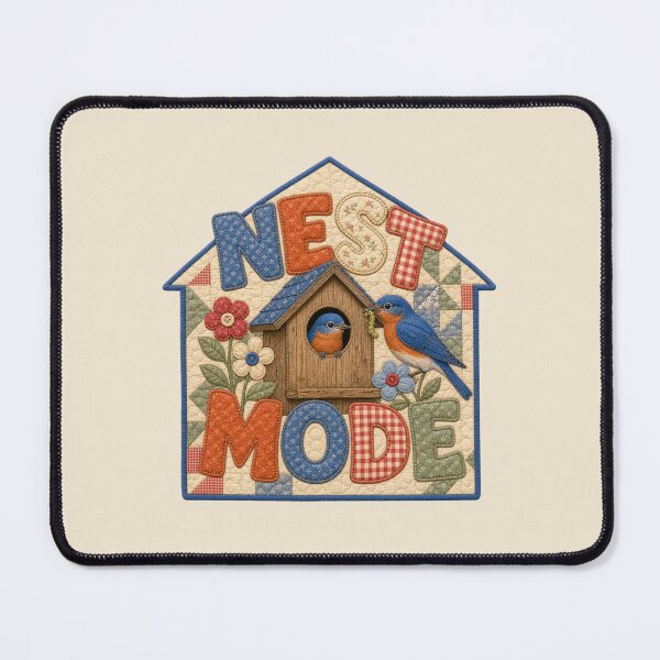 Item preview, Eastern Bluebird Nest Mode Cozy Quilt Nest Box Bird Mom Gift designed and sold by shifumart.