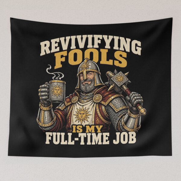 Item preview, Revivifying Fools Is My Full Time Job Cleric Tabletop RPG designed and sold by Dice_Goblin_Studio.