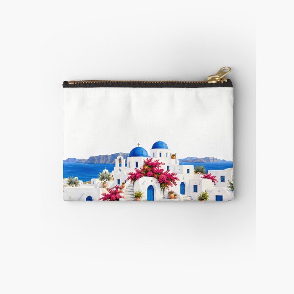 Item preview, Santorini Hem Border White – Blue Dome Village Design designed and sold by BLUEFOX05.