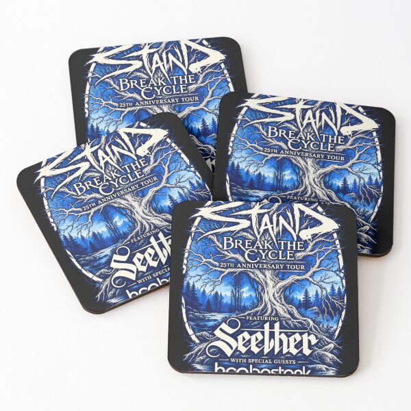 Item preview, Staind Break The Cycle 25th Anniversary Tour Seether Hoobastank Hinder Tree designed and sold by choudane.