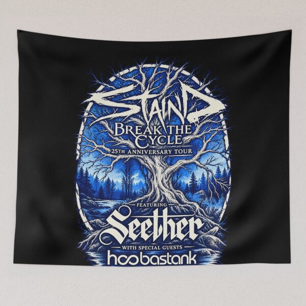 Item preview, Staind Break The Cycle 25th Anniversary Tour Seether Hoobastank Hinder Tree designed and sold by choudane.