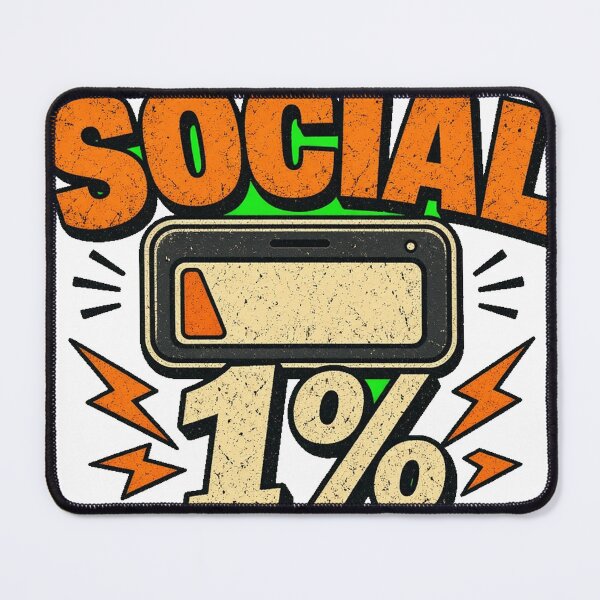 Item preview, Social Battery 1 Percent Introvert Humor Tee designed and sold by GSideArtStore.