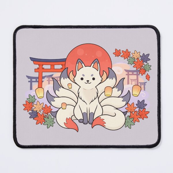 Item preview, Kitsune Fox | Japanese Shrine Red Moon Autumn Art designed and sold by MrDev.