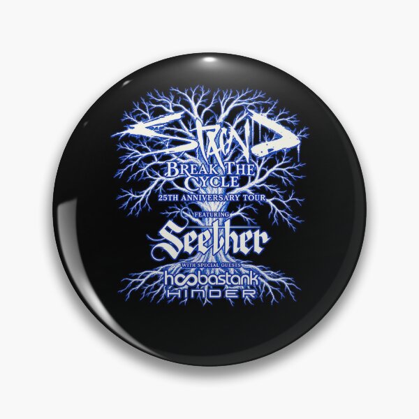 Item preview, Staind Break The Cycle 25th Anniversary Tour Blue Tree Roots Seether designed and sold by choudane.