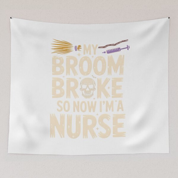 Item preview, Funny Witch Nurse Halloween Skeleton Design designed and sold by limanol.
