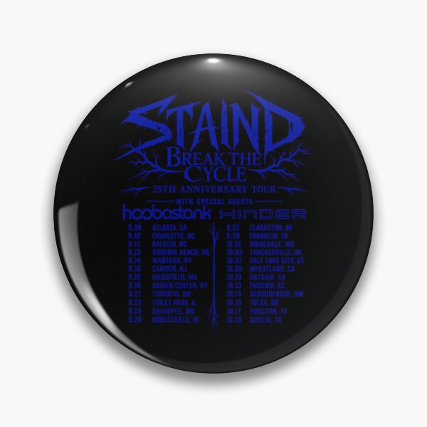 Item preview, Staind Break The Cycle 25th Anniversary Tour Dates Atlanta Charlotte Toronto designed and sold by choudane.