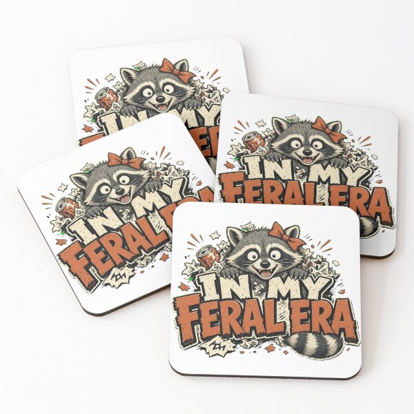 Item preview, In My Feral Era Chaotic Raccoon Humor Tee designed and sold by GSideArtStore.