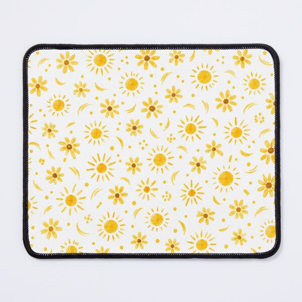 Item preview, Sunshine on White – Yellow Sun Pattern designed and sold by BLUEFOX05.
