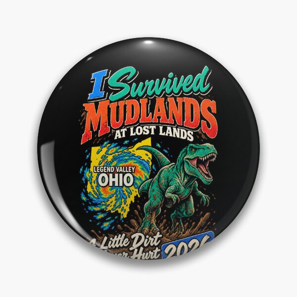 Item preview, I Survived Mudlands At Lost Lands 2026 Legend Valley Ohio Dinosaur designed and sold by choudane.