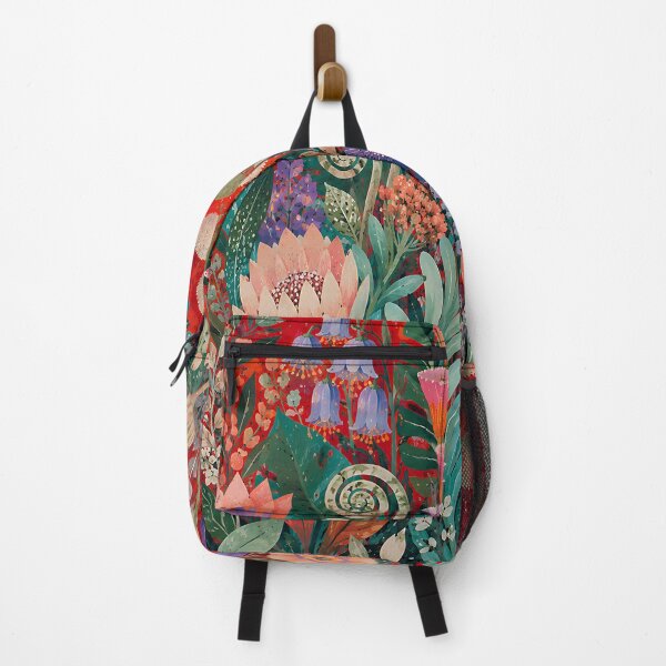 Item preview, Maximalist Botanical Garden Vibrant Floral Folk Art designed and sold by artswag.