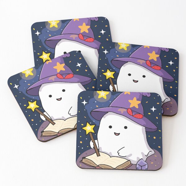 Item preview, Little ghost wizard designed and sold by fluffyfamcraft.