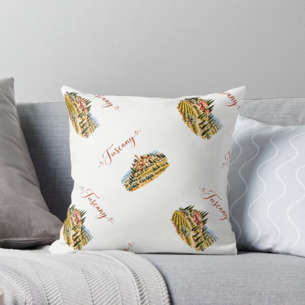 Item preview, Tuscany Allover – Watercolor Italian Countryside Pattern designed and sold by BLUEFOX05.