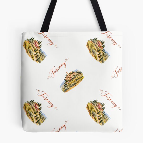 Item preview, Tuscany Allover – Watercolor Italian Countryside Pattern designed and sold by BLUEFOX05.