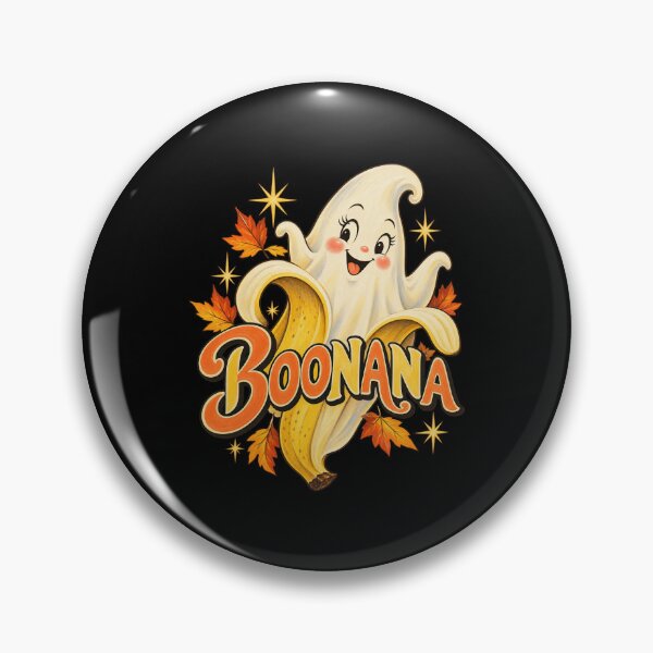 Item preview, Boonana Cute Cartoon Banana Ghost Autumn Fruit Pun Artwork designed and sold by Felinefinesse.