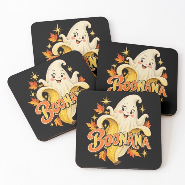 Item preview, Boonana Cute Cartoon Banana Ghost Autumn Fruit Pun Artwork designed and sold by Felinefinesse.