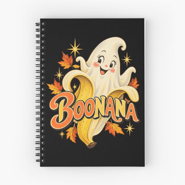 Item preview, Boonana Cute Cartoon Banana Ghost Autumn Fruit Pun Artwork designed and sold by Felinefinesse.