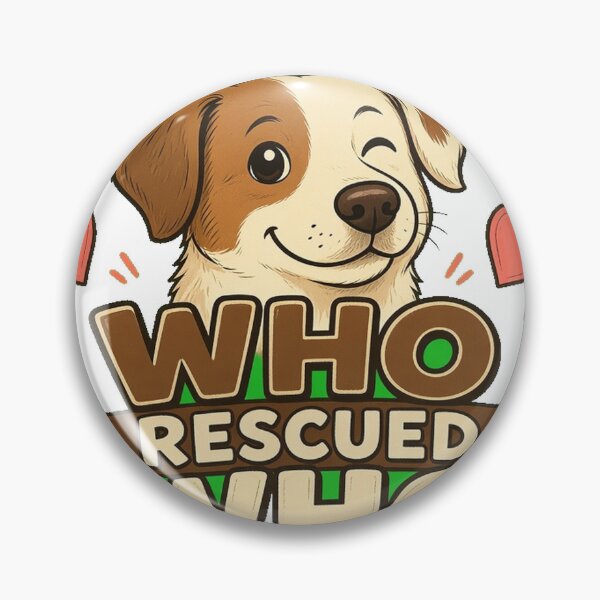 Item preview, Who Rescued Who Dog Mom Dog Dad Heart Tee designed and sold by GSideArtStore.