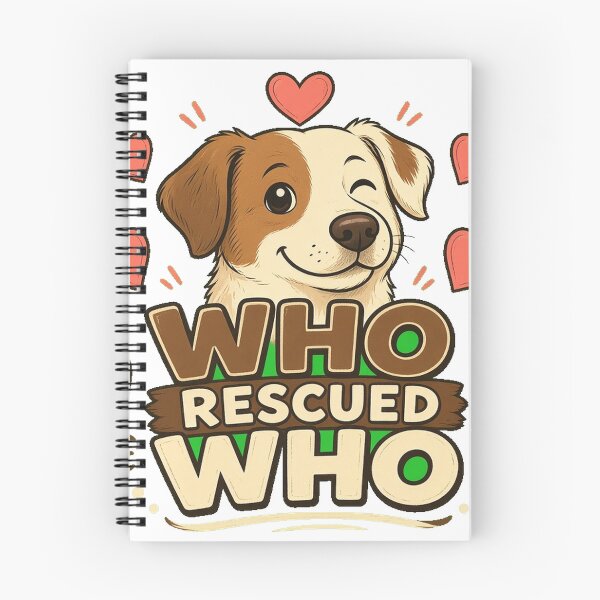 Item preview, Who Rescued Who Dog Mom Dog Dad Heart Tee designed and sold by GSideArtStore.
