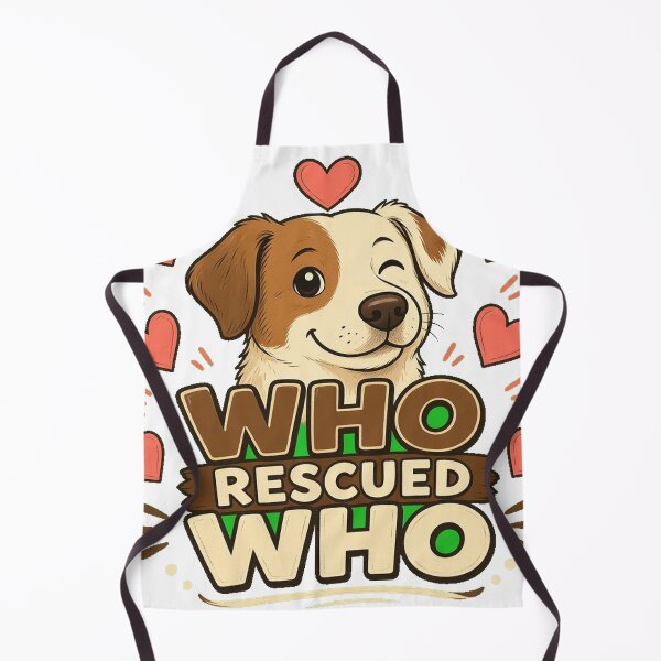 Item preview, Who Rescued Who Dog Mom Dog Dad Heart Tee designed and sold by GSideArtStore.