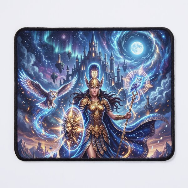 Item preview, Minerva - Goddess of Wisdom Fantasy Art designed and sold by Lucid Dream Pixel.