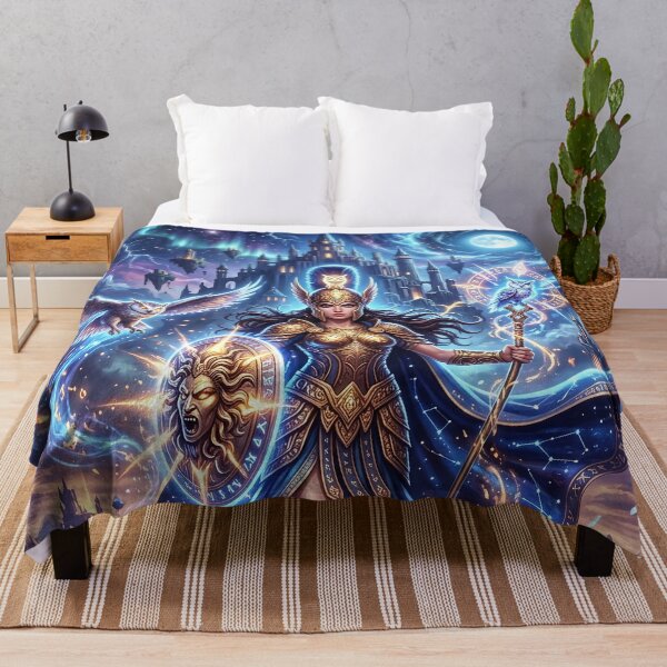 Item preview, Minerva - Goddess of Wisdom Fantasy Art designed and sold by Lucid Dream Pixel.