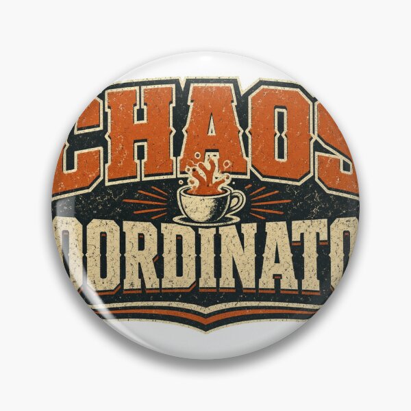 Item preview, Chaos Coordinator Bold Typography Coffee Humor Tee designed and sold by GSideArtStore.
