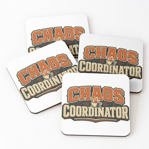 Item preview, Chaos Coordinator Bold Typography Coffee Humor Tee designed and sold by GSideArtStore.