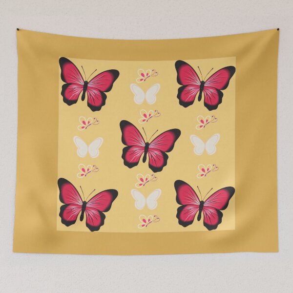 Item preview, Vibrant Hot Pink Butterflies Seamless Pattern Design designed and sold by Azurart2.