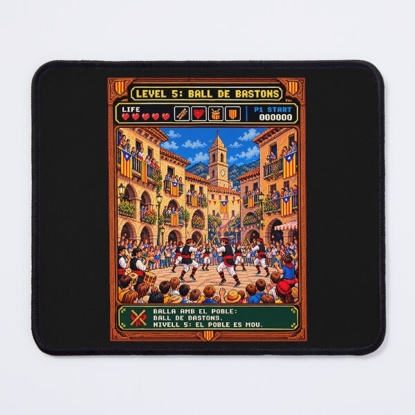 Item preview, Ball de Bastons — Catalan Folk Dance Pixel Art designed and sold by TerradVents.