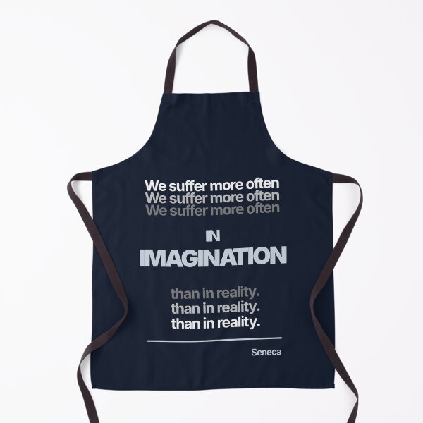 Item preview, We Suffer More Often in Imagination Than In Reality - Seneca - Minimalist Style Stoic Quote - Light Version designed and sold by Stoic Core.