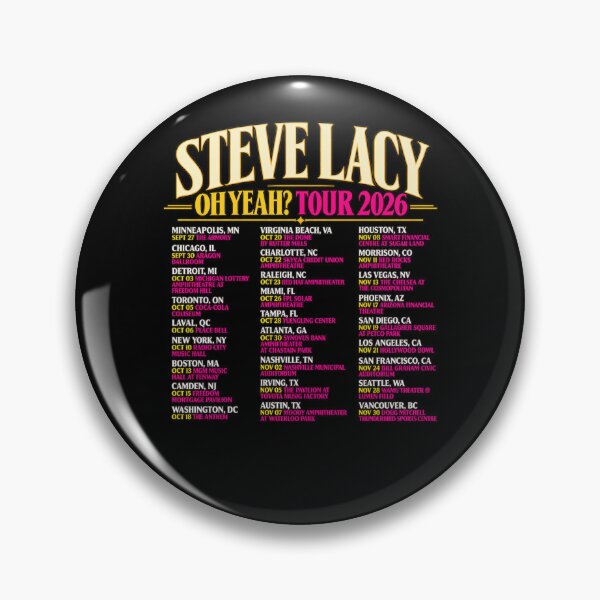 Item preview, Steve Lacy Oh Yeah Tour 2026 Full Dates Minneapolis Chicago New York LA designed and sold by choudane.
