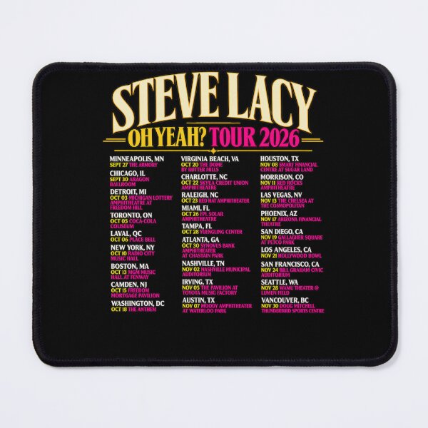 Item preview, Steve Lacy Oh Yeah Tour 2026 Full Dates Minneapolis Chicago New York LA designed and sold by choudane.