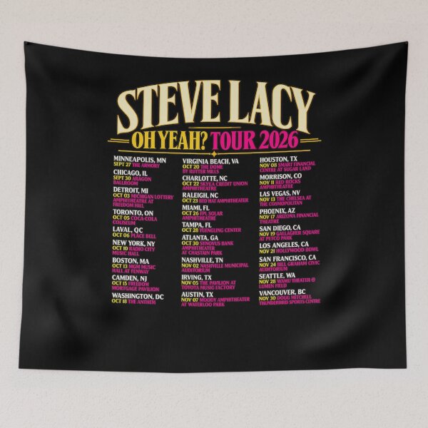 Item preview, Steve Lacy Oh Yeah Tour 2026 Full Dates Minneapolis Chicago New York LA designed and sold by choudane.