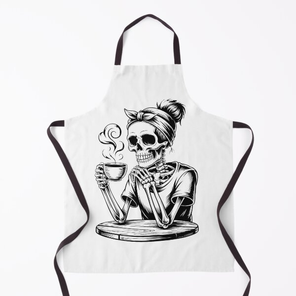 Item preview, Cozy Skeleton Coffee Halloween Spooky Design designed and sold by limanol.