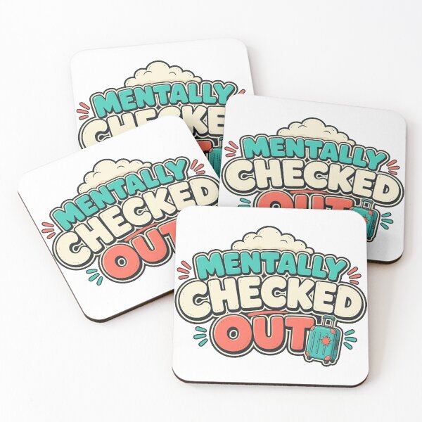 Item preview, Mentally Checked Out Soft Humor Vacation Brain Tee designed and sold by GSideArtStore.
